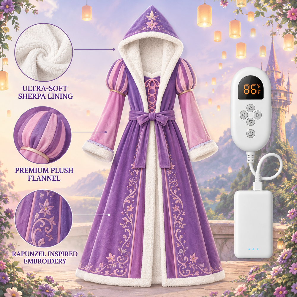 Princess Comfort Heated Robe - Rapunzel