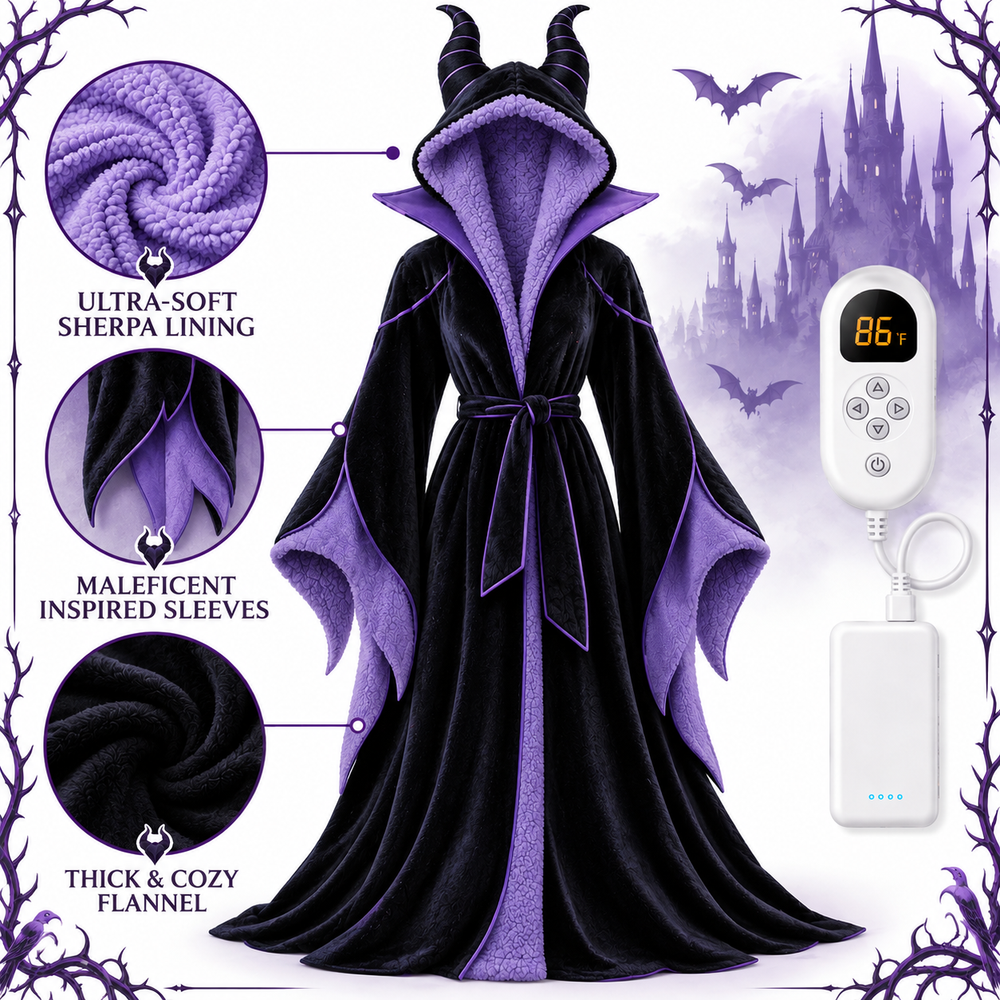 Princess Comfort Heated Robe - Maleficent
