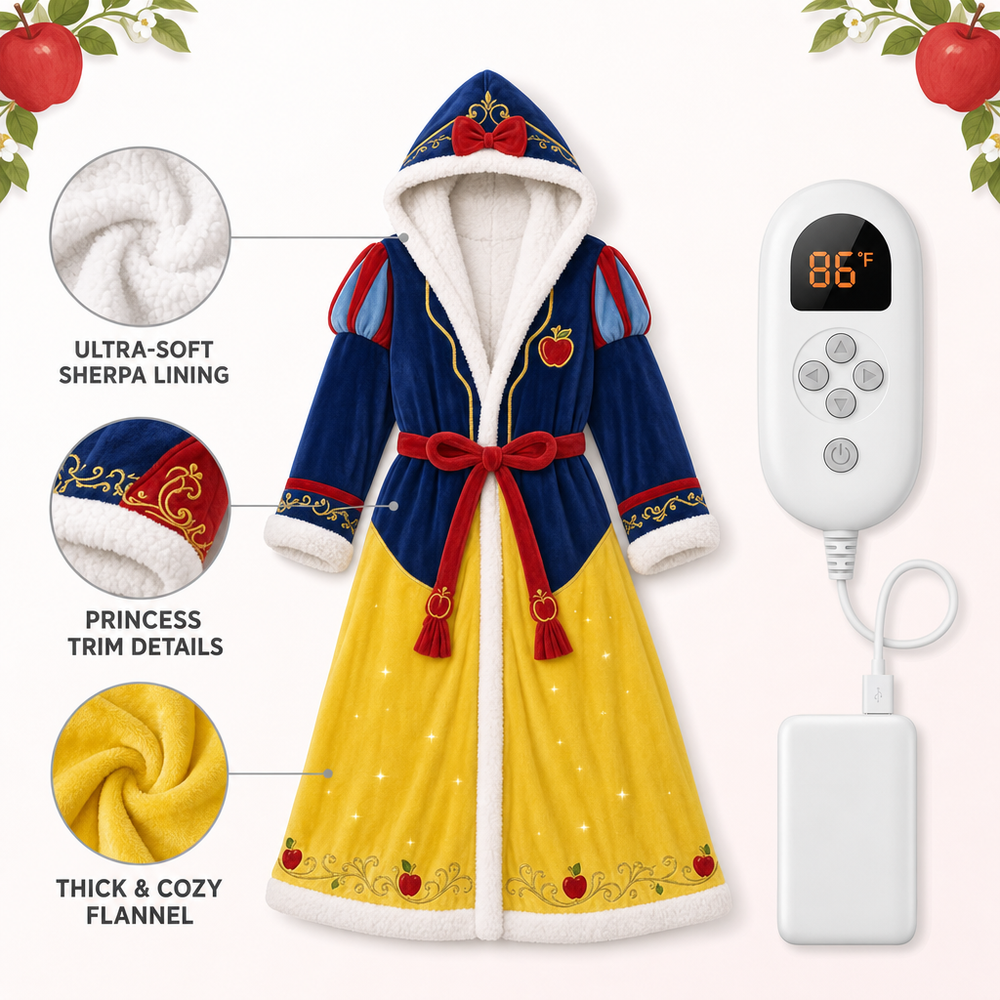 Princess Comfort Heated Robe - Snow White
